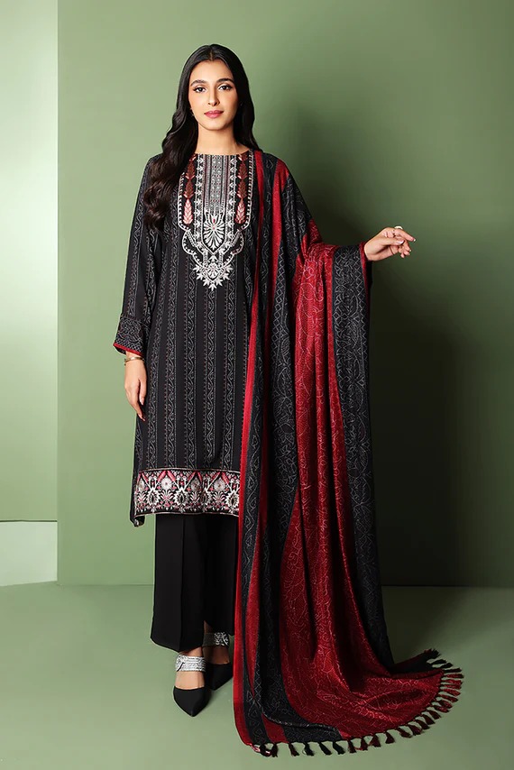 42206113-Printed Embroidered 3PC